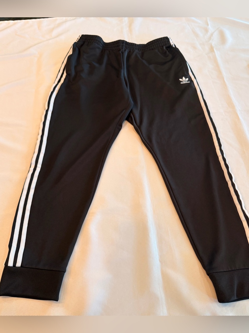 Adidas Originals SST Black and White Track Pants Mens Joggers Size XL